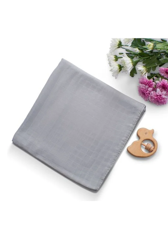 Anvi Baby Organic Bamboo Beanie and Swaddle Set- Dove Tales