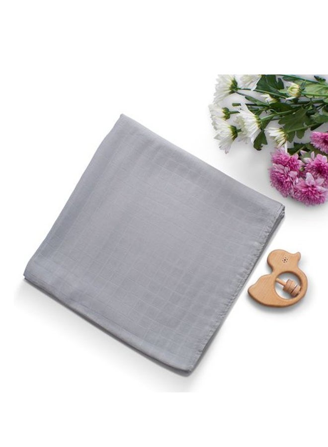 Anvi Baby Organic Bamboo Beanie and Swaddle Set- Dove Tales  - Image 3