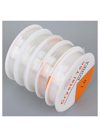 5 Rolls Elastic String Stretchy Bracelet String Crystal String Cord Bead Fibre Crafting (1.0mm) - pzsku/Z08A9C5F21E9877A9C5C1Z/45/_/1692007618/2ec39fb9-9807-4829-80e1-2d1bd799e1bb