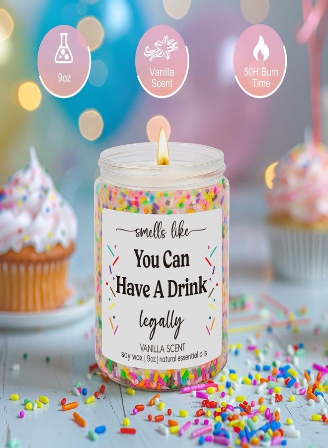 LEADO Scented Candles, 21st Birthday Gifts for Him, Her - Funny 21st Birthday Presents for Daughter, Son, Friend, Girlfriend - Turing 21, 2005 Bday, Cool Gifts for 21 Year Old Male, Female, Boy - Image 2