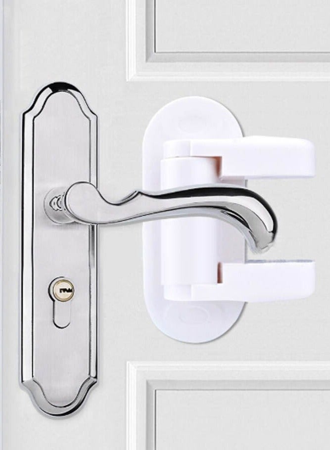 بالمعنى مربع من قفلين مقبض باب حماية الطفل ، قفلات حماية باب مكافحة فتح الإناث ، قفلات مقبض باب متعددة الأغراض - Image 3