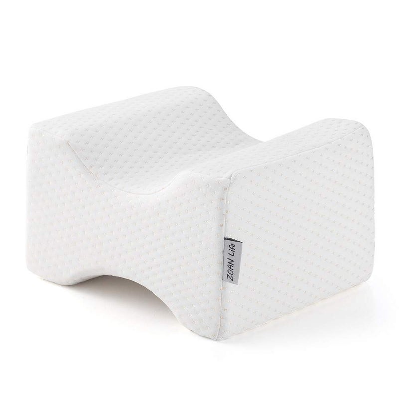 ZOAN Knee Pillow for Side Sleepers Memory Foam Knee Pillow Leg Pillows for Side Sleeping for Hip Back and Sciatica Pain Relief