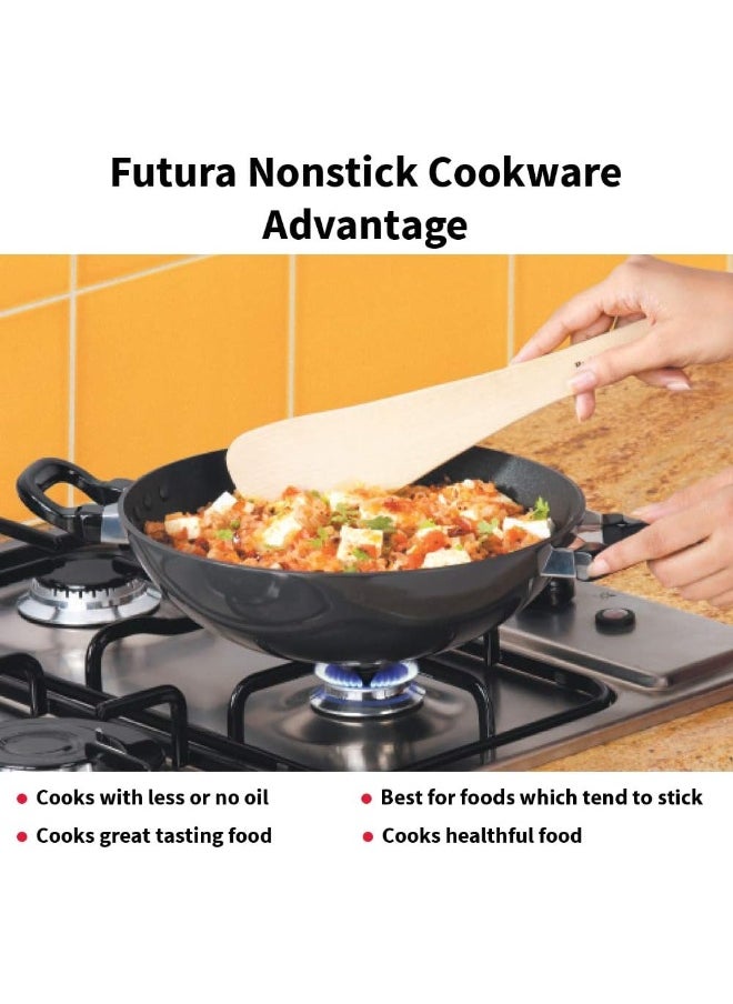 Hawkins Hawkins Futura Nonstick Kadhai 4 L, 30 cm, 3.25 mm with SS lid  - Image 4