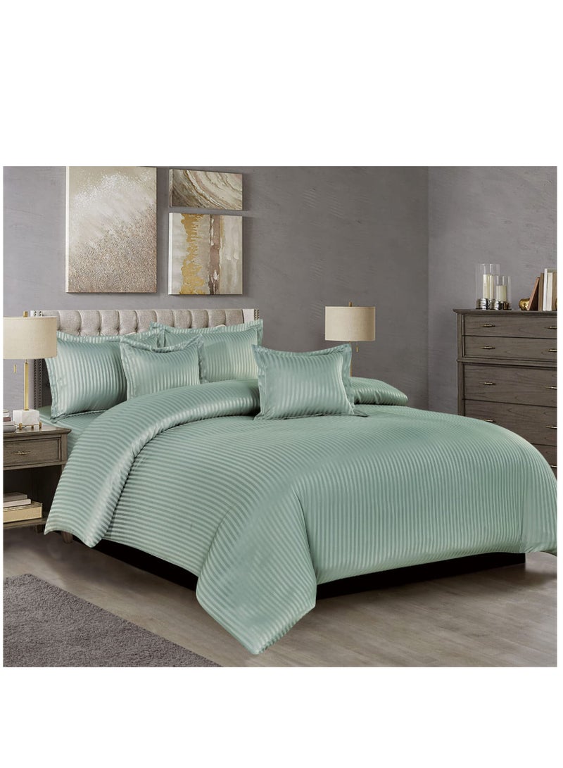 مون مفرش فندقي نفرين 6 قطع ونفر ونص 4 قطع  خامة مايكروفايبر