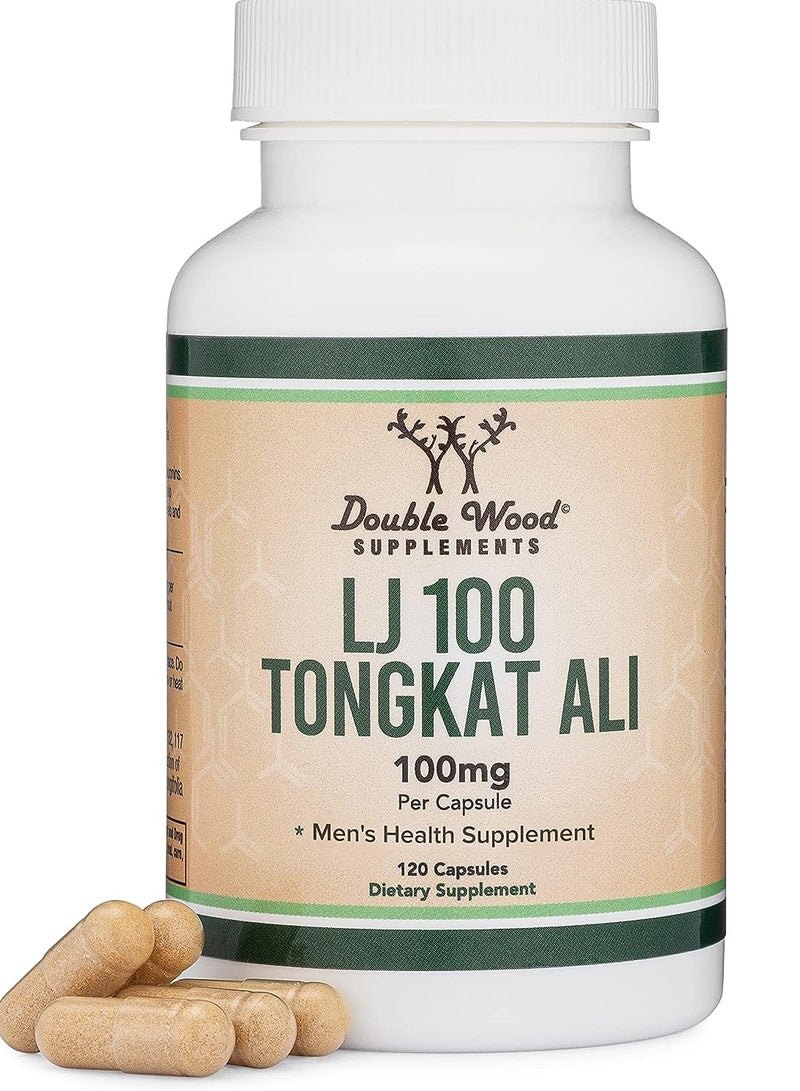 LJ100 Tongkat Ali للرجال (120 كبسولة) - فقط مكمل صحي للرجال مثبت سريريًا وحاصل على براءة اختراع. - Image 1