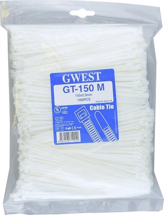 Gt 150M 150 x 2.5 mm White Cable Tie - pzsku/Z08AA520C582D12190B88Z/45/_/1730485147/ba0d39f9-2daa-4436-8164-20defeb617b4