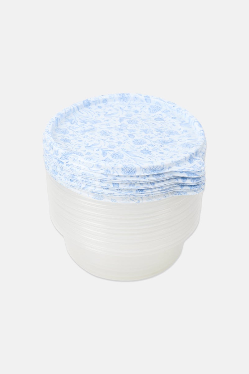 COOK WITH COLOR 24Pcs Circle Storage Containers, Transparent - Image 1