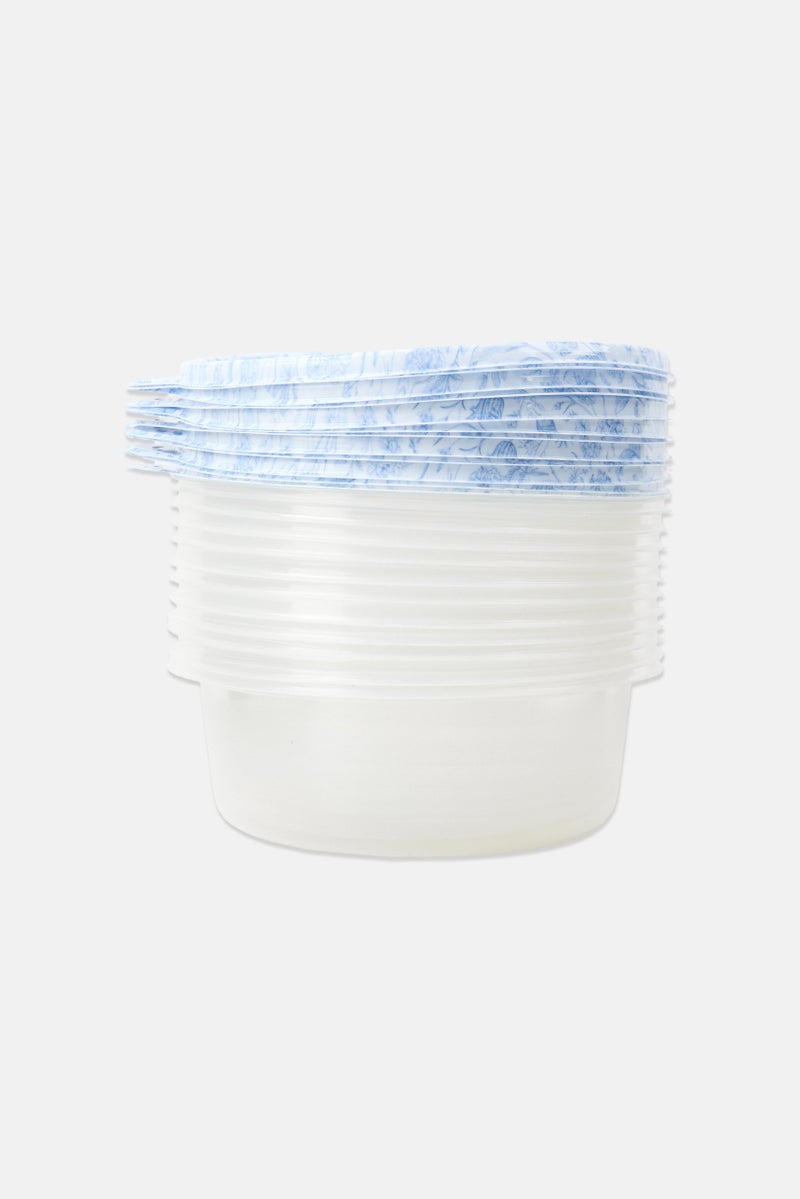 COOK WITH COLOR 24Pcs Circle Storage Containers, Transparent - Image 2