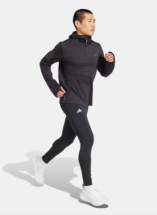 Adidas Own The Run Winterized Hooded Half-Zip - Image 3