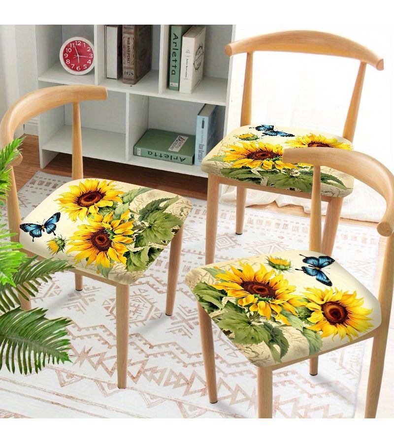 Sunflower Print Cushion Covers Set 4pcs Modern New Design - Image 2
