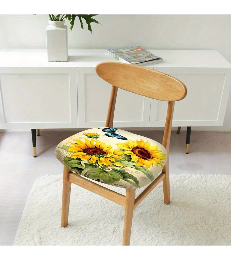 Sunflower Print Cushion Covers Set 4pcs Modern New Design - Image 3