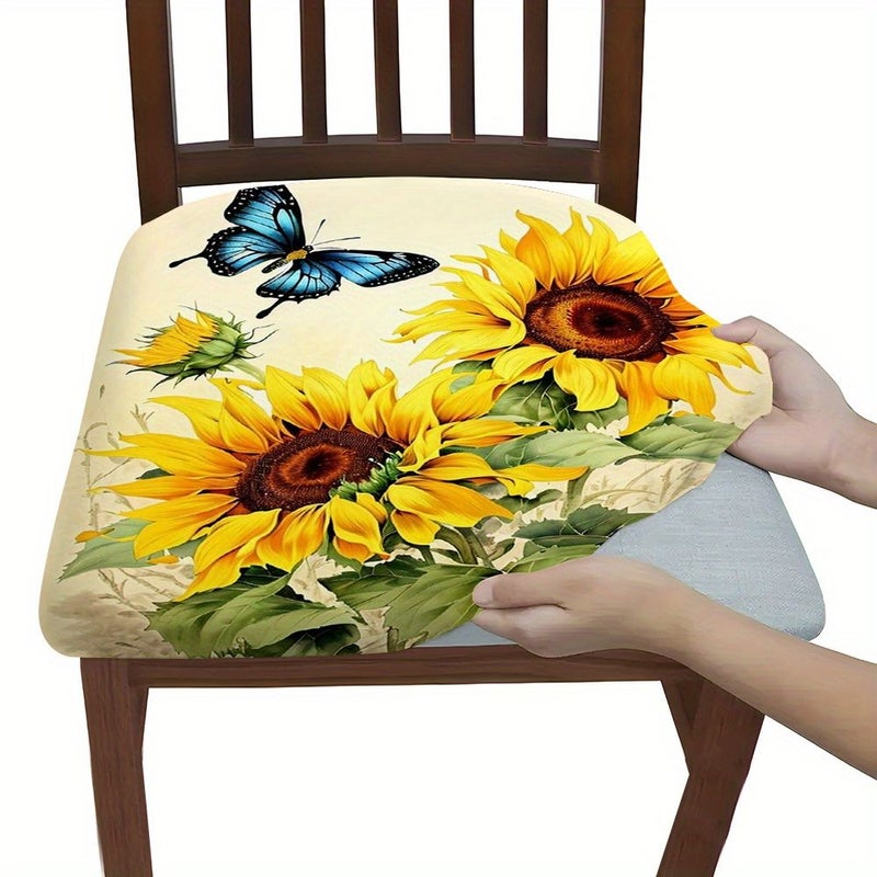 Sunflower Print Cushion Covers Set 4pcs Modern New Design - Image 5