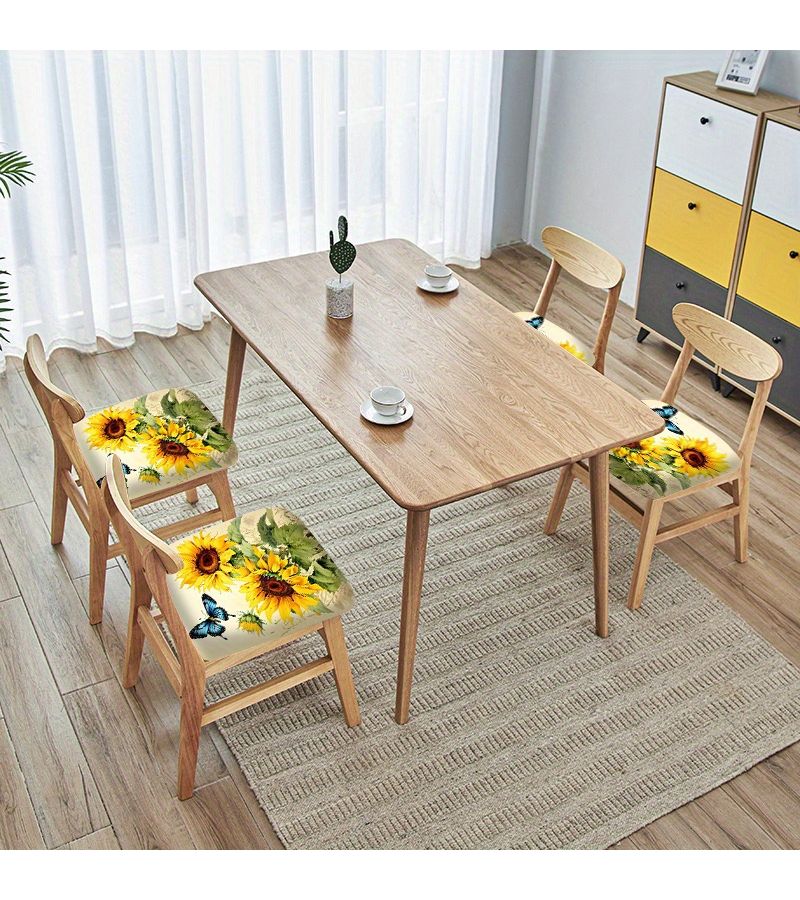 Sunflower Print Cushion Covers Set 4pcs Modern New Design - Image 4