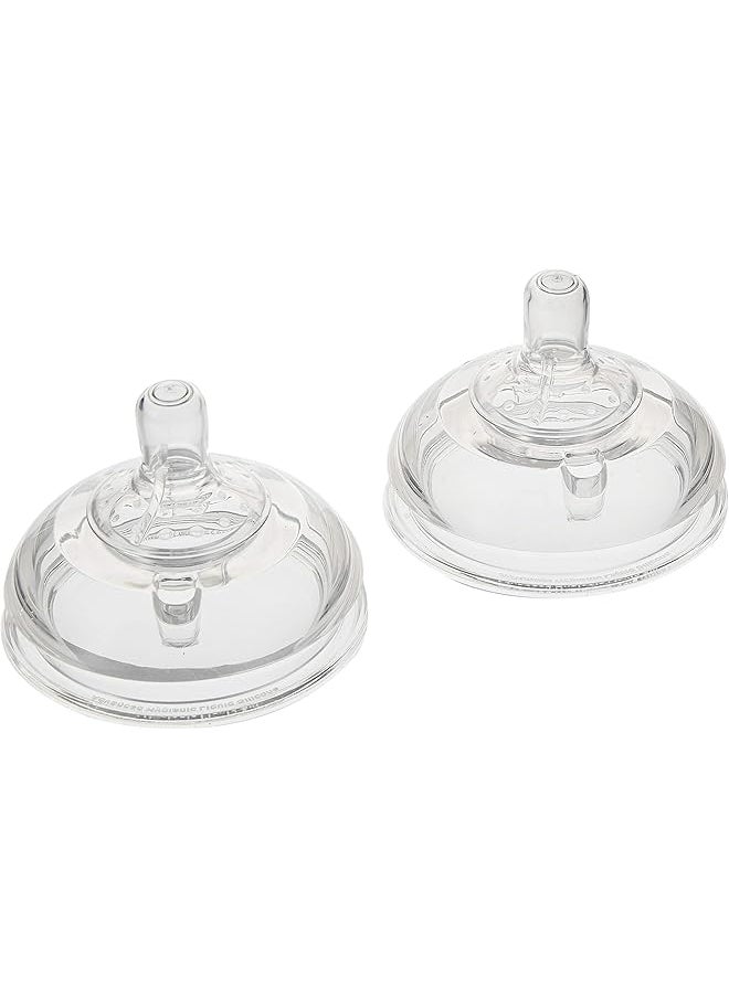 haakaa Gen3 Silicone Baby Bottle Anti Colic Nipples For 6 Plus Months Babies Large 2 Pieces  - Image 1