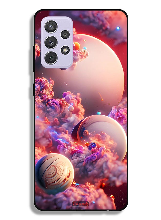 Tolwak Samsung Galaxy A72 5G Protective Case Cover Clouds Abstract Art - Image 1