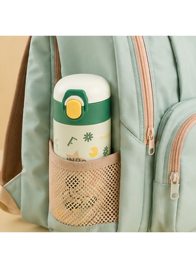 Cocobee-Insulated Stainless Steel Water Bottle, Leakproof, Soft Handle Grip, Odour Free, 500Ml, 3 Years+-Green - Image 4