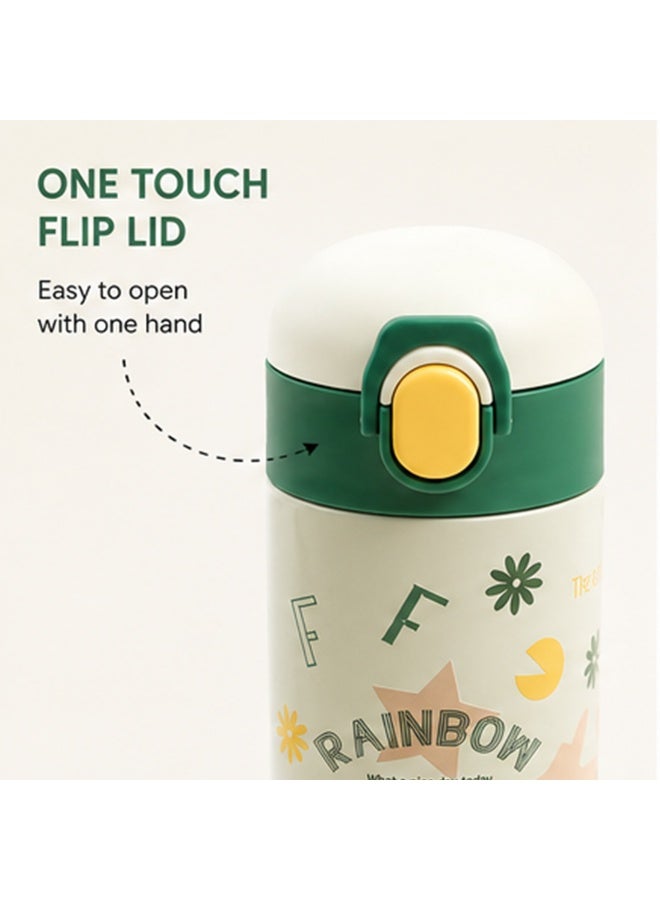 Cocobee-Insulated Stainless Steel Water Bottle, Leakproof, Soft Handle Grip, Odour Free, 500Ml, 3 Years+-Green - Image 5