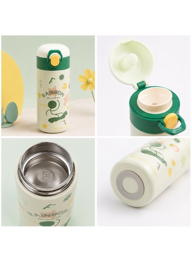 Cocobee-Insulated Stainless Steel Water Bottle, Leakproof, Soft Handle Grip, Odour Free, 500Ml, 3 Years+-Green - Image 3