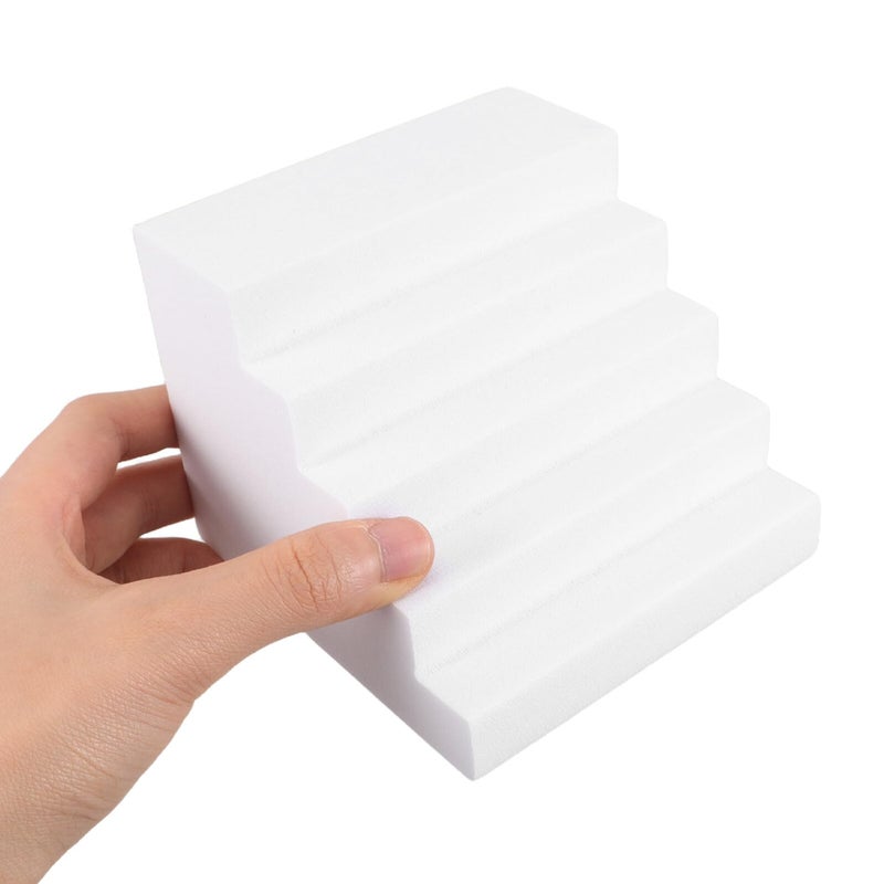 White Foam Geometric Cube Set 4 Pcs Studio Photography Background Props Ladder - Image 5
