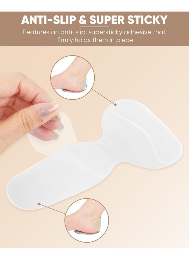 Meetion Heel Cushion Inserts and Metatarsal Pads for Women, 3 Pairs Heel Grips and 3 Pairs Ball of Foot Cushions, Silicone Shoe Pads Insoles for High Heels, Blister Prevention for Too Big Shoes  - Image 5