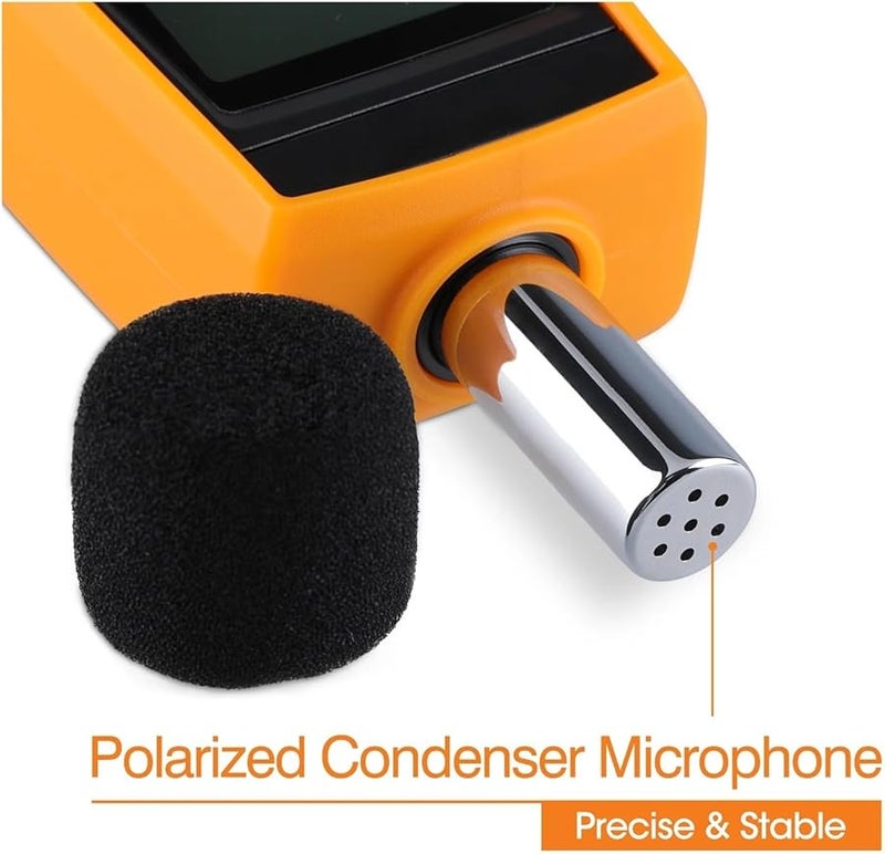 مقياس مستوى الصوت مقياس الديسيبل 30-130 ديسيبل جهاز قياس الضوضاء الرقمي Rz1359 - Image 3