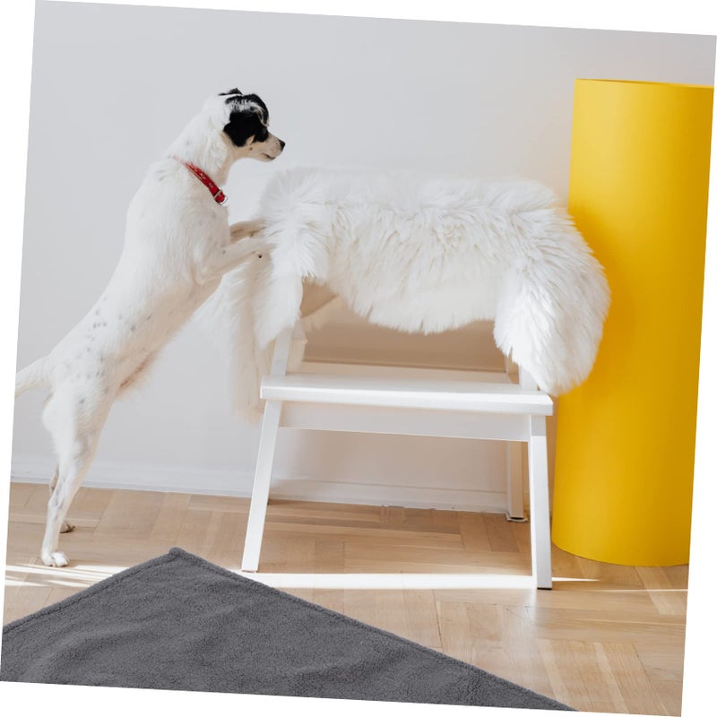 Soft Fleece Pet Blanket Non Shedding Dog Cat Bed Washable Cozy Mat Indoor Grey - Image 3