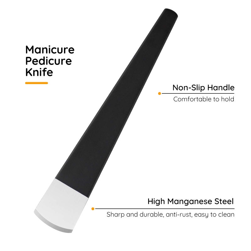 Segbeauty 4pcs Pedicure Knife Set, Segbeauty Ingrown Toenail Knife, Correction Nippers Clipper Remover with Carry Bag, High Manganese Steel Nail Care Foot Repair Cutter for Calluses for Beauty Salon Home Use - Image 3