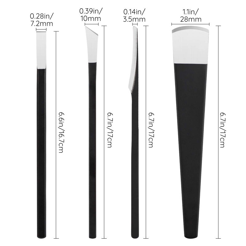 Segbeauty 4pcs Pedicure Knife Set, Segbeauty Ingrown Toenail Knife, Correction Nippers Clipper Remover with Carry Bag, High Manganese Steel Nail Care Foot Repair Cutter for Calluses for Beauty Salon Home Use - Image 5