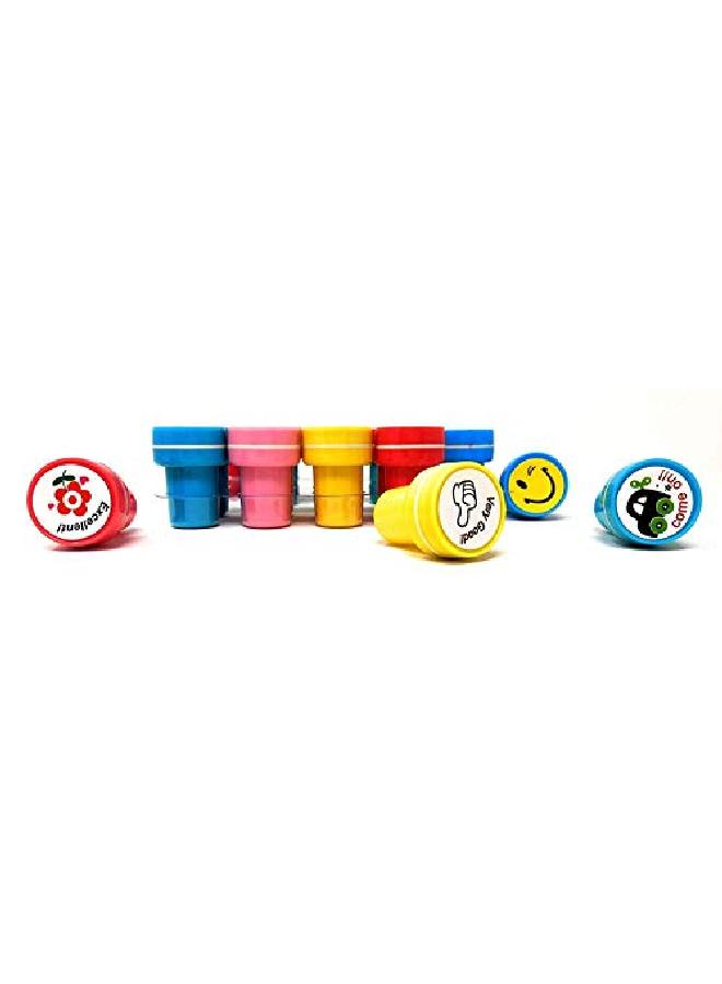 FunBlast 10 Emoji And 10 Motivation Stamper For Kids Educational Toys Art And Craft School Supplies Set Of 20 Learning Toys For Kids/Boys/Girls Multi Color - Image 4