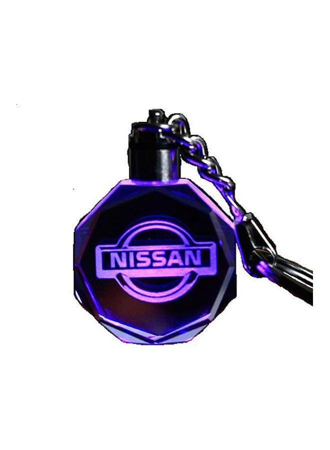 Loquat Keychain With Nissan Car Logo With Changing Color Light