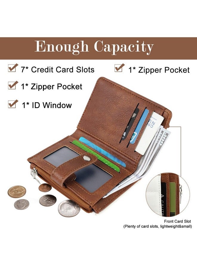 PALAY¬Æ Women Purse Fashion PU Small Wallet Hand Purse Cash Bag Card Bag Snap Button Closure Vintage Women Purse Bag Birthday Gift Christmas Gift for Mother, Sisters, Besties - Image 4