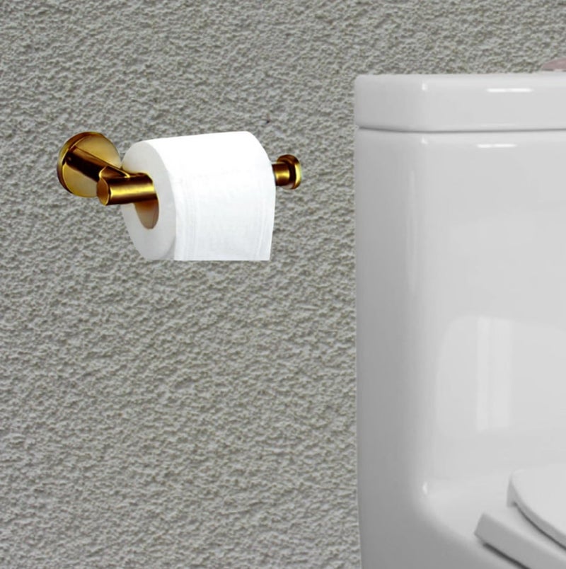 PEFKO PFK080 Wall Mount Toilet Tissue/Napkin Paper Roll Holder for Bathroom, Kitchen Tissue Roll Stand, 304 Grade Stainless Steel, Bath Accessories (1, Brass Antique Finish) - Image 3