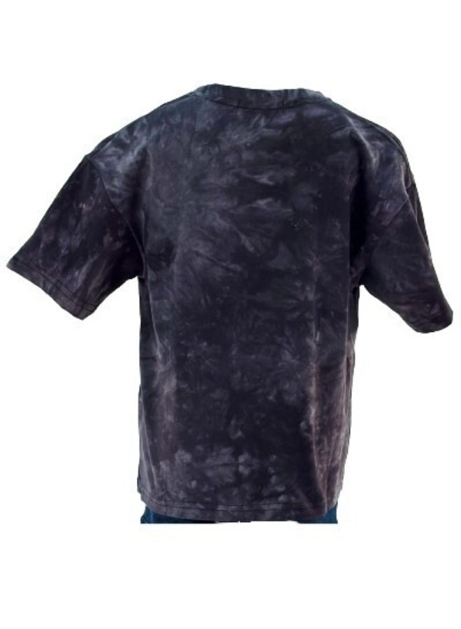 JOANNA JOANNA 23KY304B Boy's Tagline Print Round Neck Short Sleeve T-Shirt - Black  - Image 2