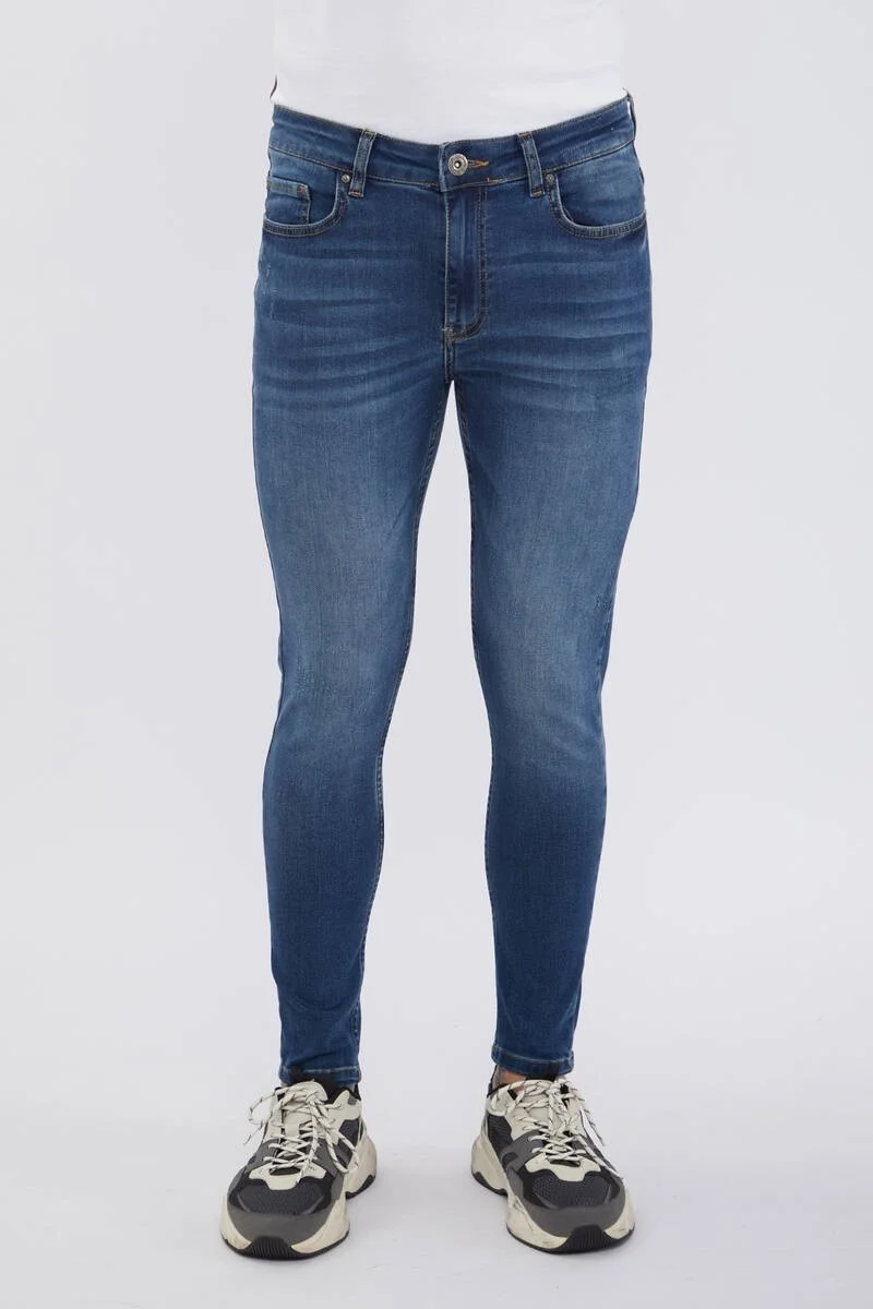 ماركابيا مان Men's Blue Skinny Fit Jeans