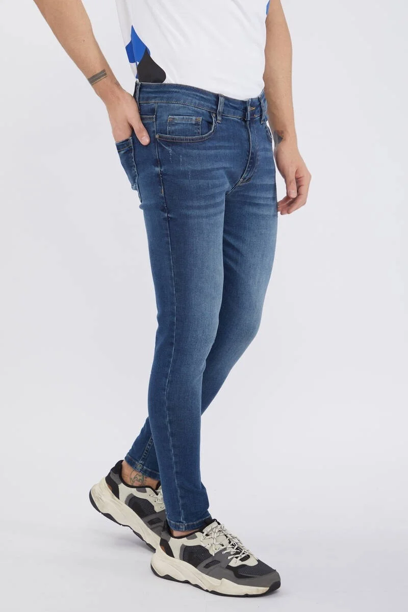 ماركابيا مان Men's Blue Skinny Fit Jeans