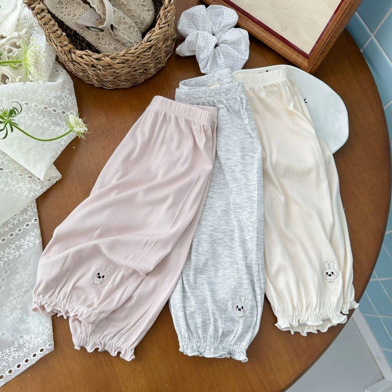 Baby Girls Ice Silk Pants - Image 1