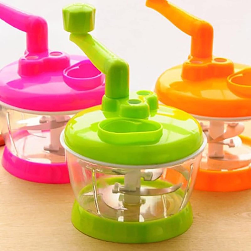 SUNGOOYUE Manual Vegetable Grinder Stainless Steel Food Grinder 16.5 X 14cm Hand Crank Chopper for Kitchen Restaurant Home Cooks Mixing Vegetables and Meat - Image 2