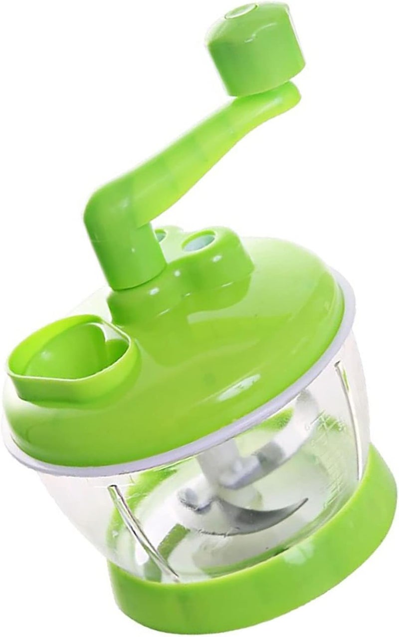 SUNGOOYUE Manual Vegetable Grinder Stainless Steel Food Grinder 16.5 X 14cm Hand Crank Chopper for Kitchen Restaurant Home Cooks Mixing Vegetables and Meat - Image 5