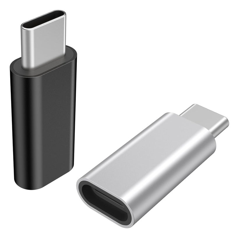 Tobfit Tobfit Lightning to USB C Adapter (2pack) - Lightning to USB C, Supports Fast Charging for iPhone 15 Pro Max, Pad, MacBook, Samsung Galaxy S24 S23 S22, Pixel - Image 1