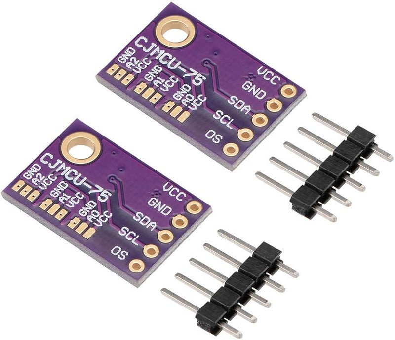 LM75A وحدة استشعار درجة الحرارة الرقمية مع واجهة I2C حزمة من 2 - Image 1