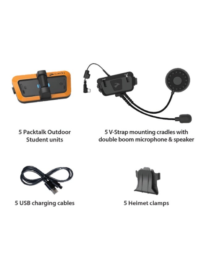كاردو مجموعة Cardo PackTalk Outdoor للاتصال الداخلي عبر البلوتوث للمدربين – 6 وحدات - Image 3