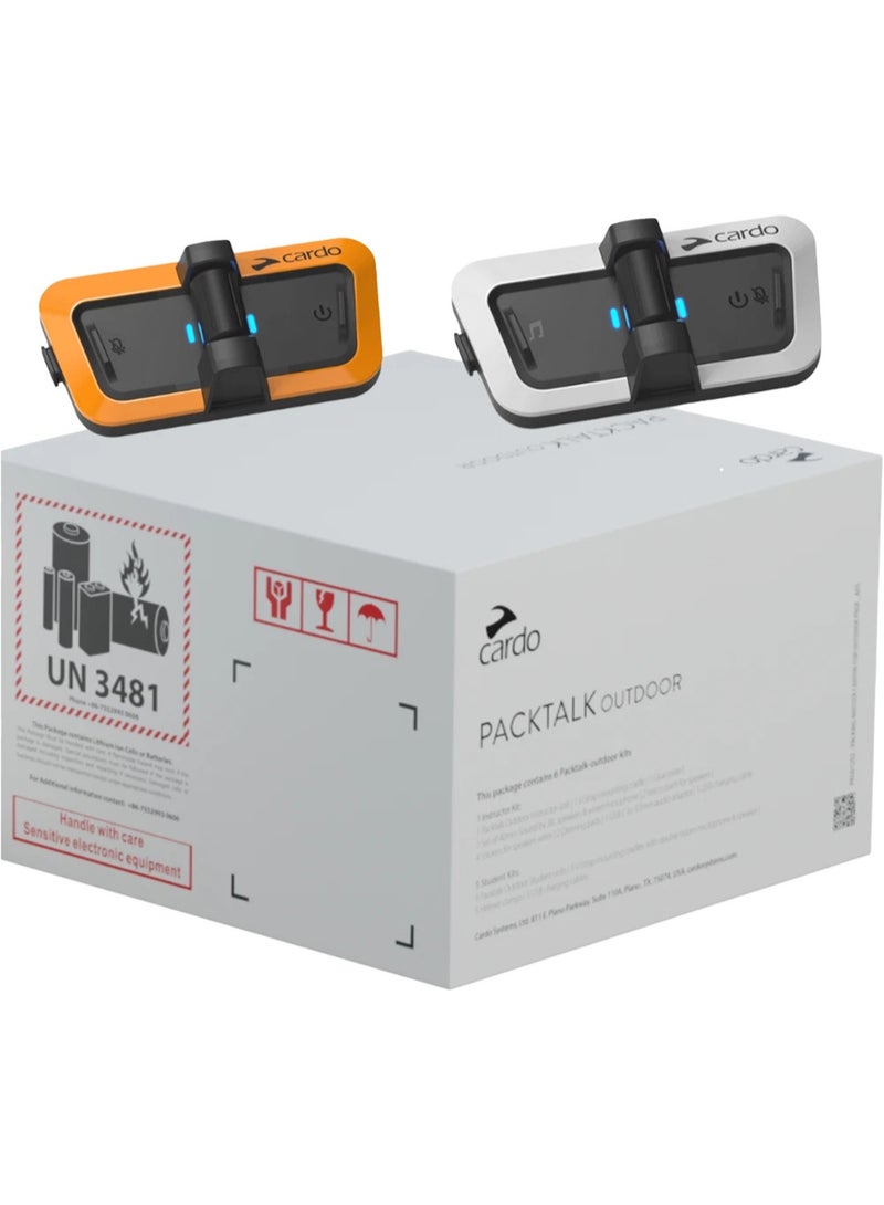 كاردو مجموعة Cardo PackTalk Outdoor للاتصال الداخلي عبر البلوتوث للمدربين – 6 وحدات - Image 1