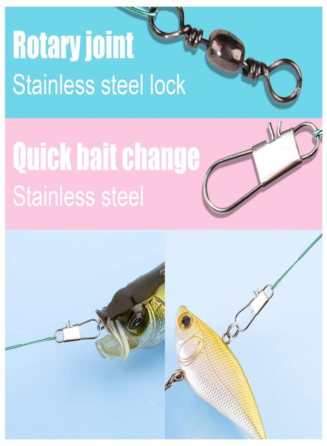 XIHIRCD مجموعة XIHIRCD من 30 قطعة من خيوط الصيد، خيط صيد من الفولاذ المقاوم للصدأ بطول 28.5 سم، ملحقات صيد لتوصيل طعوم أو خطافات معدات الصيد في المياه المالحة والعذبة (أخضر) - Image 3