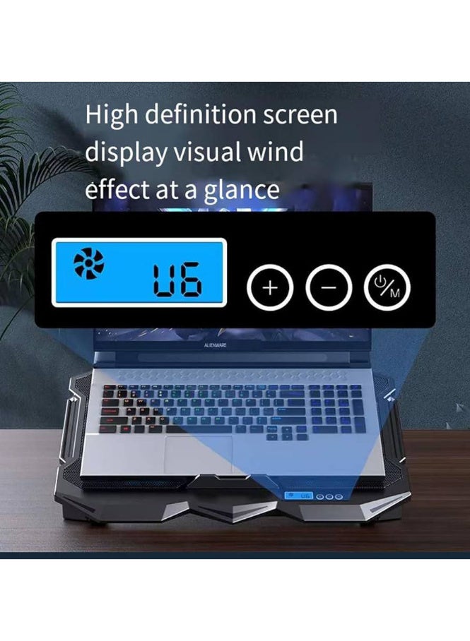 اس تي حامل تبريد قياسي قاعدة تبريد للكمبيوتر المحمول LCD Screen – LED Light للألعاب ICE-04 PLUS – 4*PLUS مراوح LED – 15.1 بوصة - Image 5
