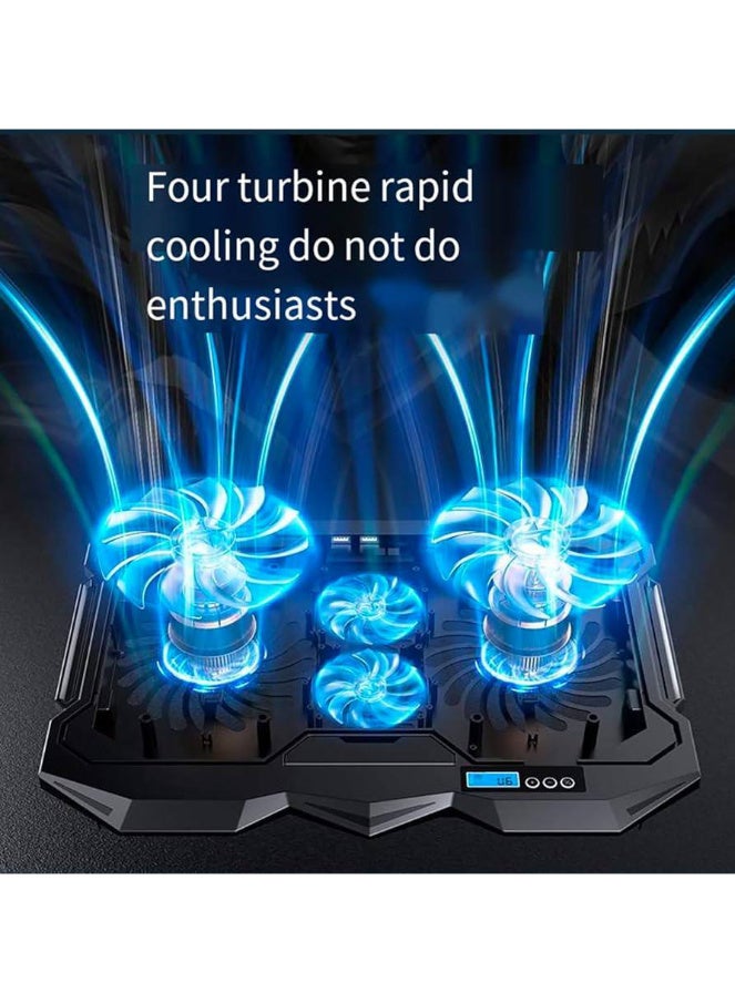 اس تي حامل تبريد قياسي قاعدة تبريد للكمبيوتر المحمول LCD Screen – LED Light للألعاب ICE-04 PLUS – 4*PLUS مراوح LED – 15.1 بوصة - Image 4