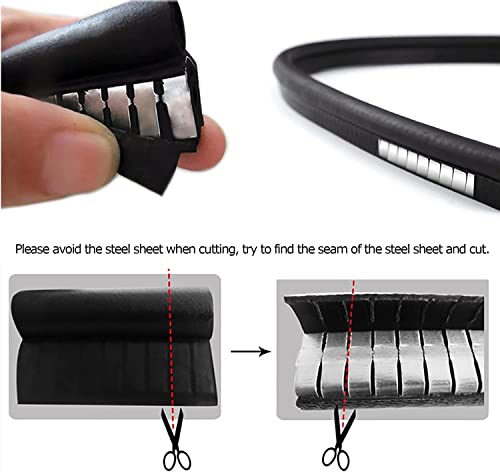 Tintvent Car Door Rubber Seal Strip with Top Bulb(10Ft), Automotive Weather Stripping Soundproofing Edge Guard Trim for Cars, Trucks, Boats, and Home Applications - Image 4