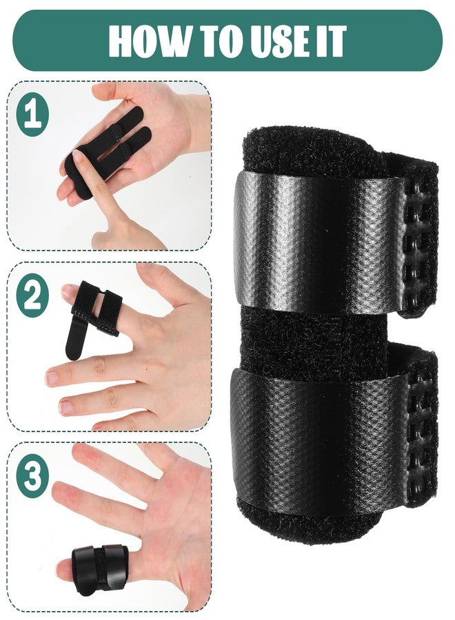 Azefnuhk 5 PCS Trigger Thumb Splints, Finger Brace for Support Fingers, Knuckle Straightening Immobilizer for Women Men Thumb Index Middle Ring Pinky Fingers Sprains Injuries Discomfort - Image 4