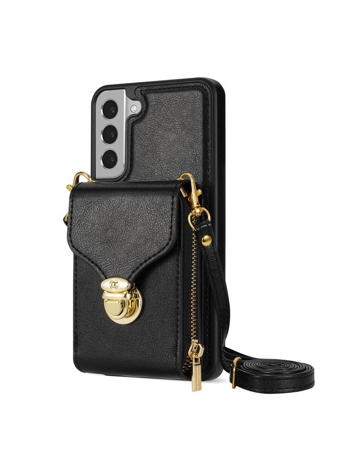 اس-توب جراب لهاتف Samsung Galaxy S21 FE 5G مزود بسحاب ومحفظة بطاقات معدنية - Image 2