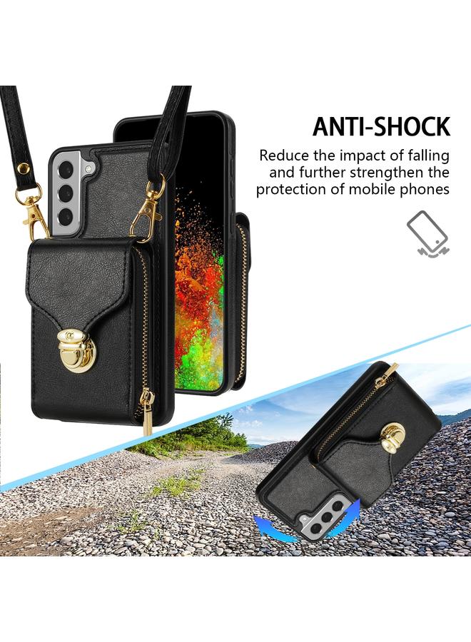 اس-توب جراب لهاتف Samsung Galaxy S21 FE 5G مزود بسحاب ومحفظة بطاقات معدنية - Image 3