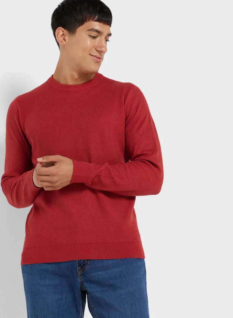 Mango Man Essential Crew  Neck Sweater